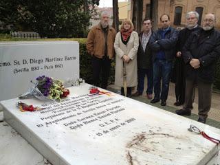 Masones sevillanos honran a don Diego Martínez Barrio