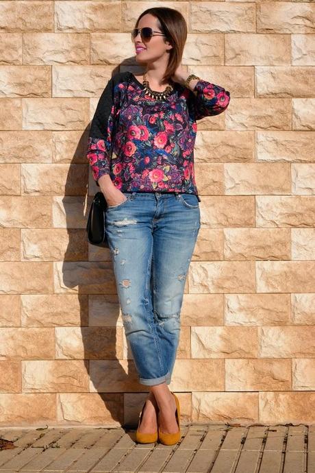 Boyfriend Jeans and Flowers