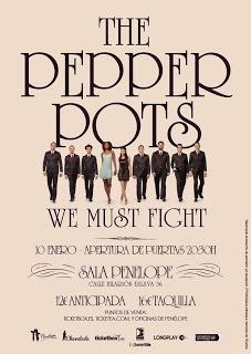 The Pepper Pots actúan el 10 de enero en Madrid
