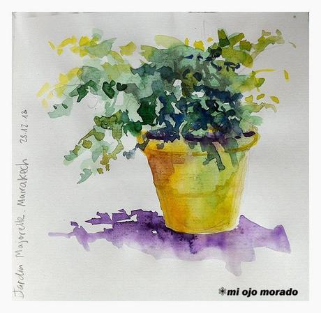 De urban sketcher por Marrakech