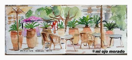 De urban sketcher por Marrakech