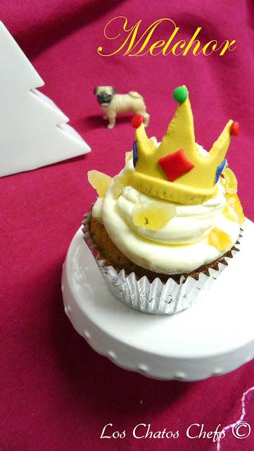 Cupcakes reyes magos , inspiración del clásico roscón.
