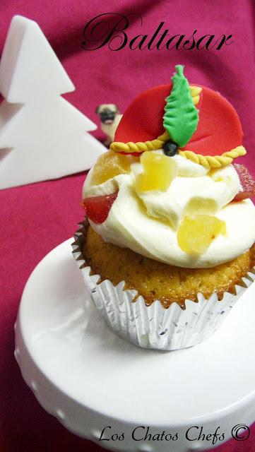 Cupcakes reyes magos , inspiración del clásico roscón.