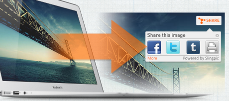 Añade botones sociales en todas tus imágenes en Blogger o Wordpress slingpic
