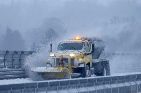 tormenta de nieve en Estados Unidos, máquina quitanieves