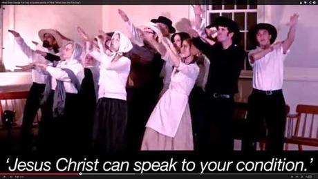 Éxito en la red de insólito  'flash move' cuáquero