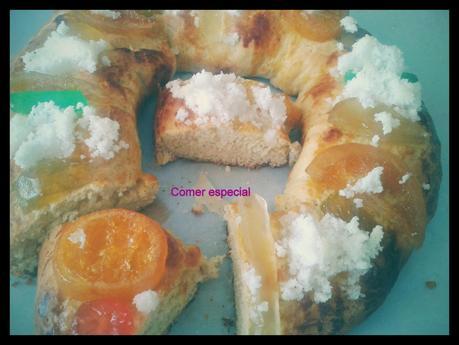 Roscón de reyes sin lactosa Roscón de reyes sin lactosa