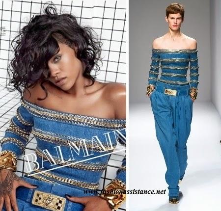 Rihanna imagen de Balmain, Spring 2014