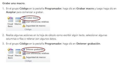¿Qué es una macro y qué beneficios tiene crear macros? grabar macro