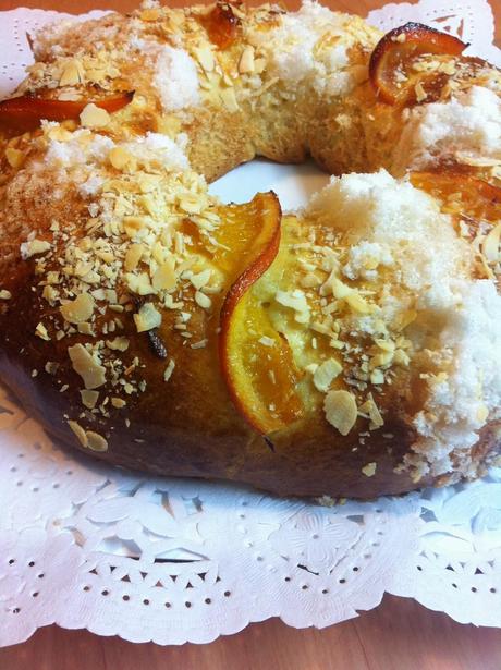 Roscón De Reyes Relleno De Crema Pastelera