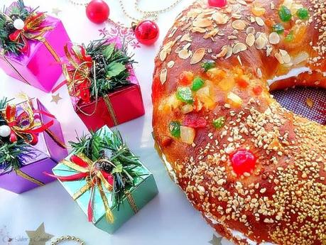 Roscón de calabaza relleno de merengue