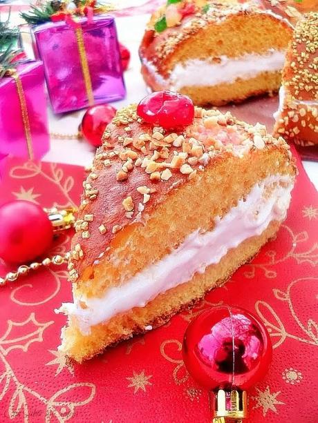 Roscón de calabaza relleno de merengue