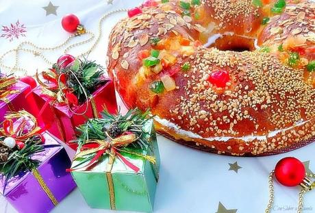 Roscón de calabaza relleno de merengue