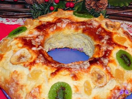 ROSCÓN DE REYES CASERO RELLENO DE NATA VEGETAL