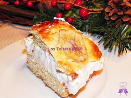 ROSCÓN DE REYES CASERO RELLENO DE NATA VEGETAL