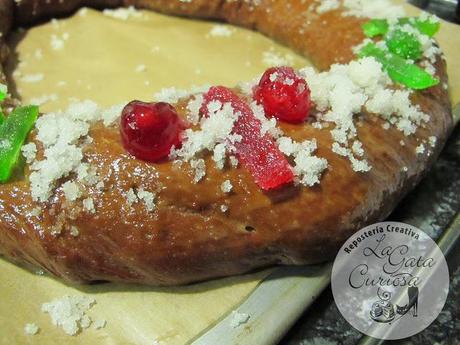 ROSCON DE REYES DE CHOCOLATE RELLENO DE TRUFA