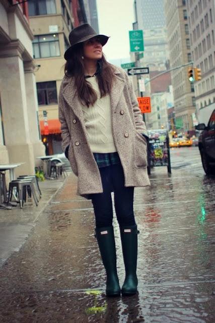 STREET STYLE INSPIRATION; RAIN BOOTS .-