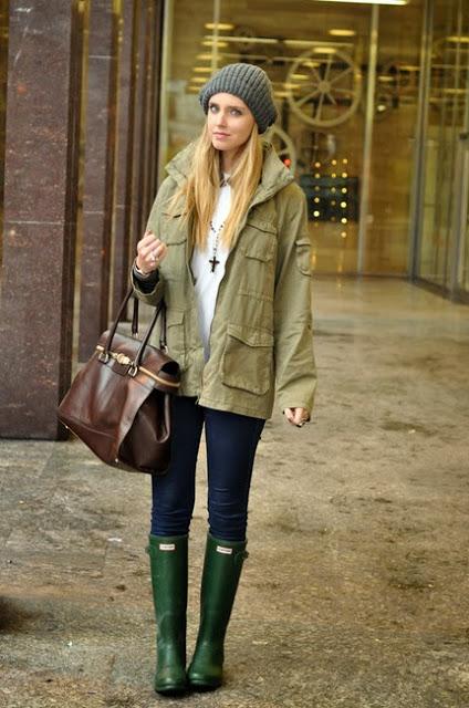 STREET STYLE INSPIRATION; RAIN BOOTS .-