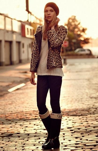 STREET STYLE INSPIRATION; RAIN BOOTS .-