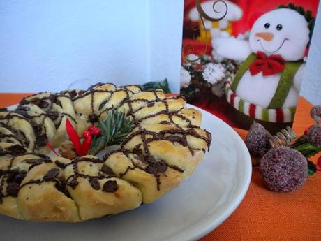 Roscón de chocolate y pasas