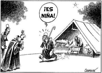 ¡Es niña! Ilustración: Chappatté