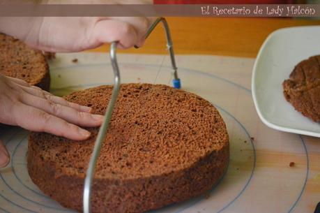 Tarta de chocolate y café para celebrar mi cumpleaños