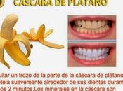 Blanquea dientes piel plátano