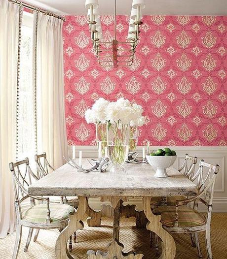 Hermosos comedores al estilo shabby chic