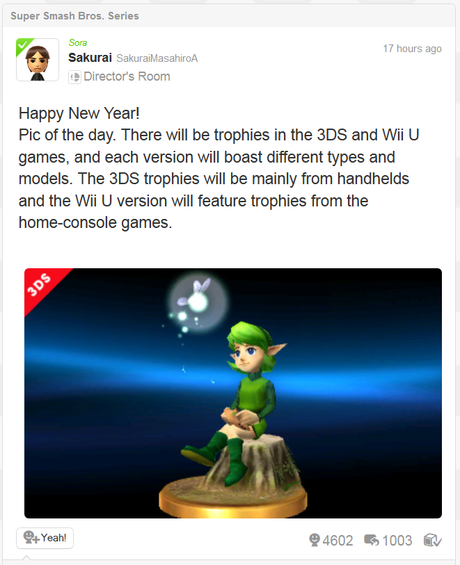 Nueva Imagen de Super Smash Bros. Confirma Trofeos