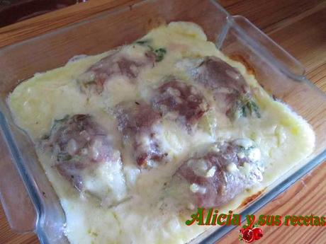 COGOLLOS DE LECHUGA AL HORNO CON BECHAMEL