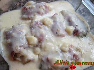 COGOLLOS DE LECHUGA AL HORNO CON BECHAMEL