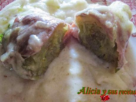 COGOLLOS DE LECHUGA AL HORNO CON BECHAMEL