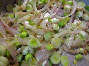 Capricci con champiñones portobello y salsa de puerros
