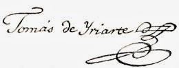 Tomás de Iriarte. Firma