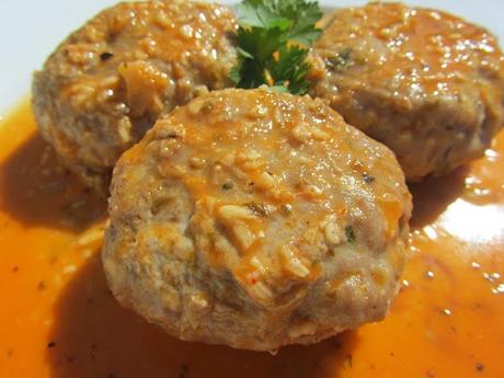 Filetes rusos en salsa de pimentón