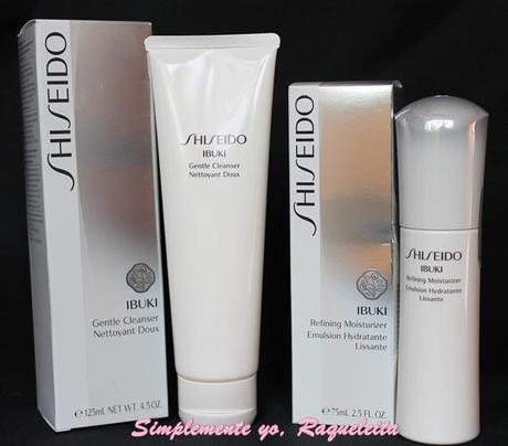 Review Shiseido IBUKI Gentle Cleanser y Shiseido IBUKI Refining Moisturizer