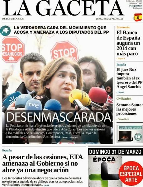 La Gaceta, la rueda de prensa de Rajoy y un villancico
