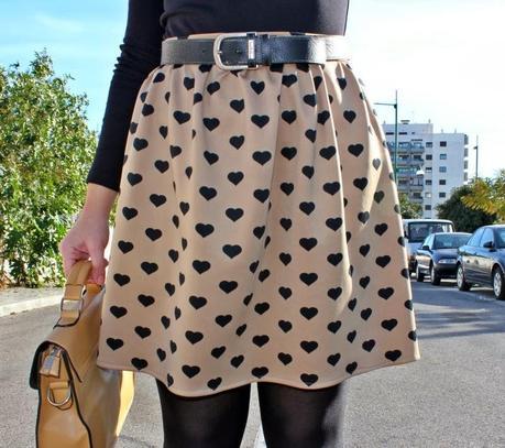 Hearts on my skirt