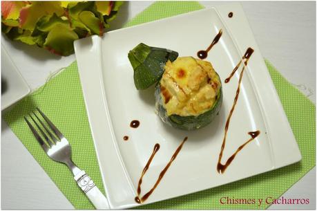 Calabacines Luna rellenos de pollo