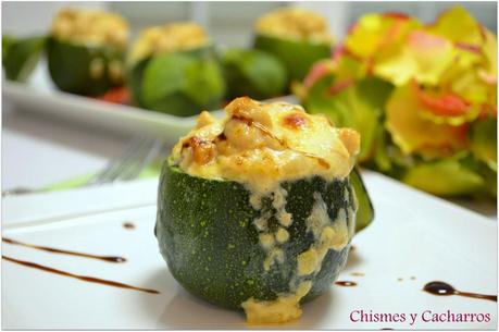 Calabacines Luna rellenos de pollo
