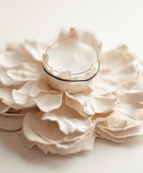 DIY: portavelas + flores DIY: portavelas + flores