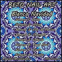 Manicura regalos reto nail art blanca navidad