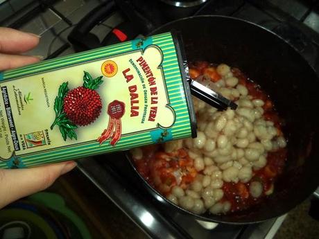 Guiso de Alubias con Jibia