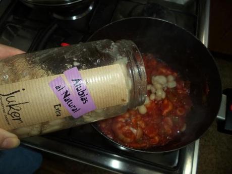 Guiso de Alubias con Jibia