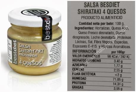 Salsas proteicas, Spaguetti y Arroz shirataki, Frankfurt proteinada, aptas para dieta Dukan