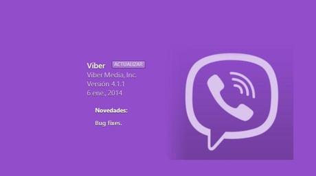 Viber Ac Viber se actualiza a la v4.1.1 para iOS
