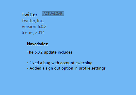 Twitter Ac Twitter se actualiza a la v6.0.2 para iOS