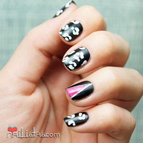 Uñas decoradas con estampado de leopardo | nail art