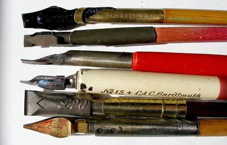 Materiales: Plumillas, palilleros y cálamos - Pens & Inks