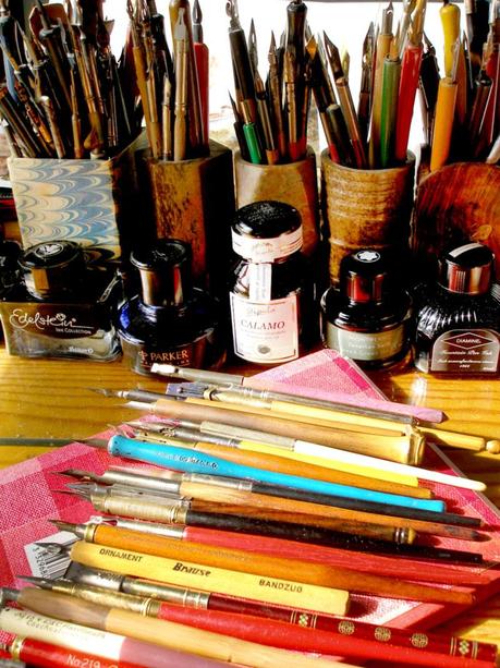Materiales: Plumillas, palilleros y cálamos - Pens & Inks